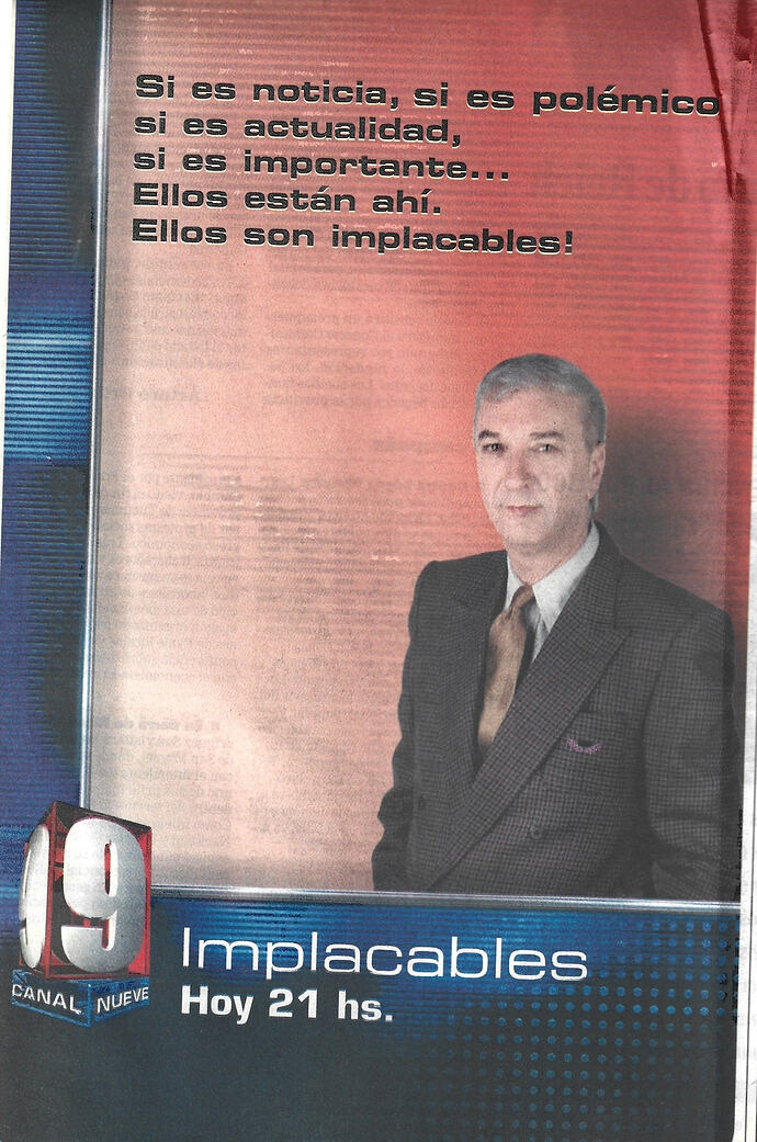 Implacables - Publicidad Grafica (2002)