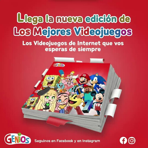 Publicidad Los Mejores Videojuegos para la Revista Genios