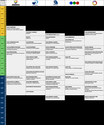 programacion 11 de marzo 2001