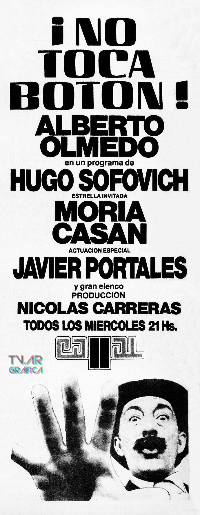 No Toca Boton - Publicidad Grafica (1981)