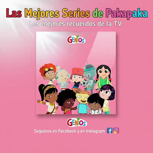 Publicidad Las Mejores Series de Pakapaka para la Revista Genios