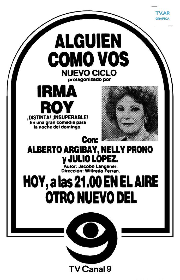 Alguien Como Vos - Publicidad Grafica (1984)