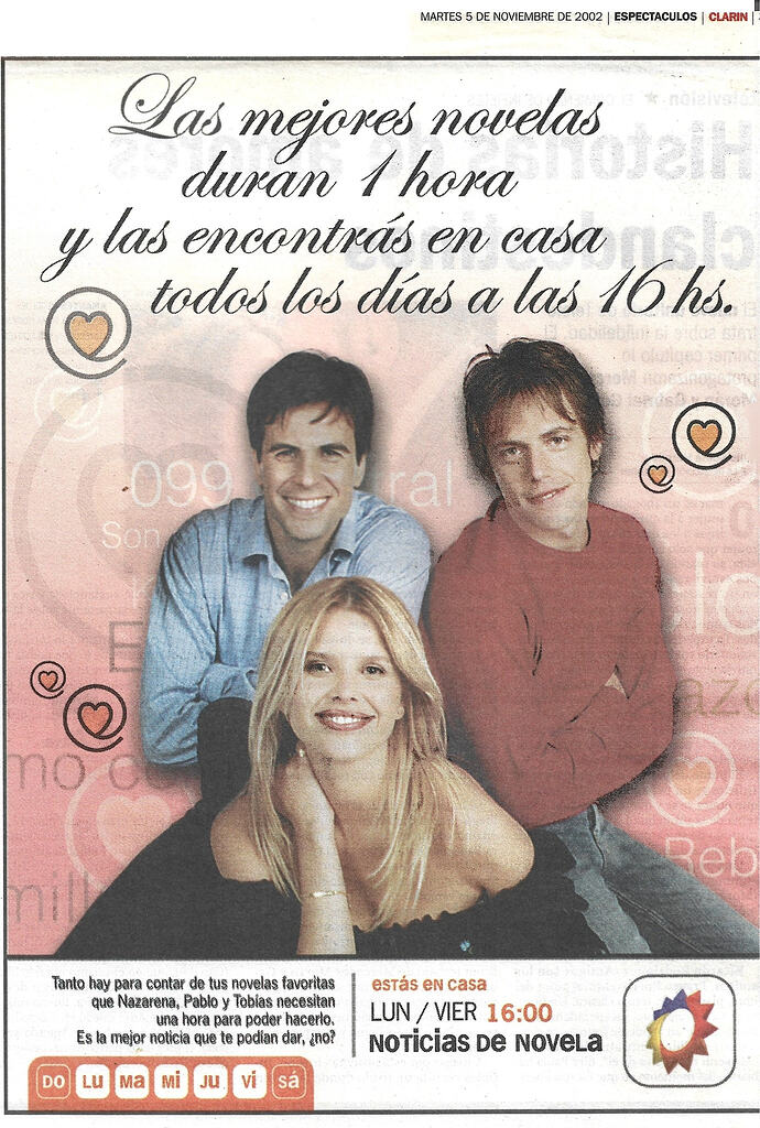 Noticias de Novela - Publicidad Grafica (2002)