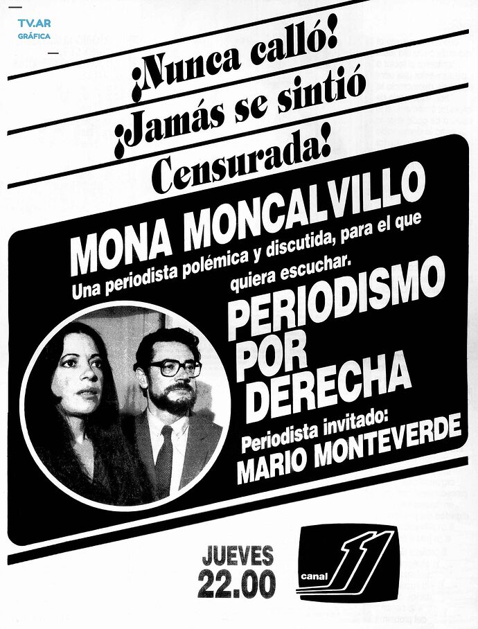 Perodismo por Derecha - Publicidad Grafica (1984)