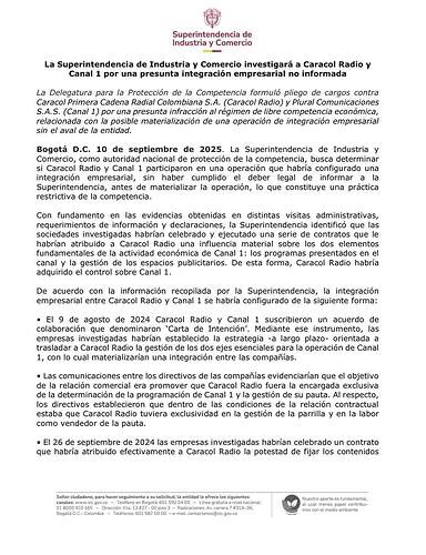 LaSICformulopliegodecargoscontraCaracolRadioyCanal1porunapresuntaintegracionempr.jpg.8add9fc04fea07acbc52388e29cb7c1e.jpg