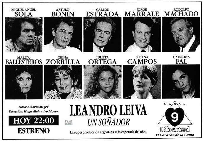 Leandro Leiva Un Soñador - Publicidad Grafica (1995)