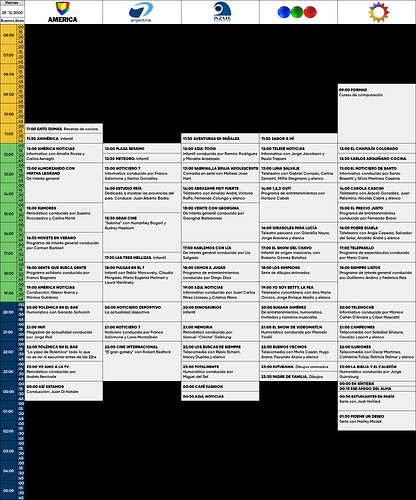programacion 29 de diciembre 2000