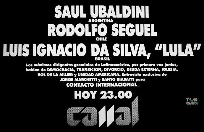 Contacto Internacional - Publicidad Grafica (1986)