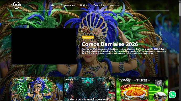 Inicio - 13 Max TV y 1 página más - Perfil 1_ Microsoft​ Edge 27 ene 2026 07_10_31