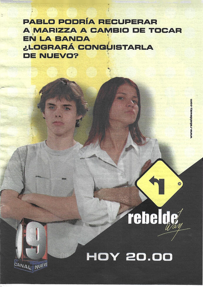 Rebelde Way - Publicidad Grafica (2002)