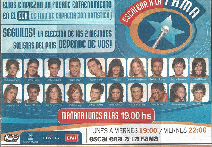 Escalera a la Fama - Publicidad Grafica (2003)