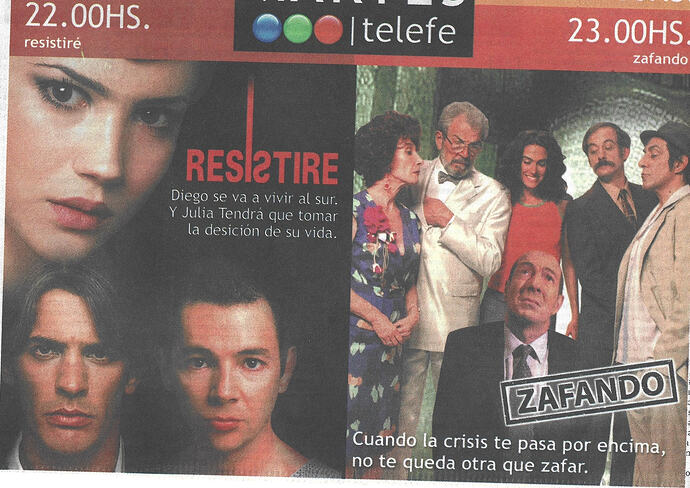 Resistire y Zafando - Publicidad Grafica (2003)