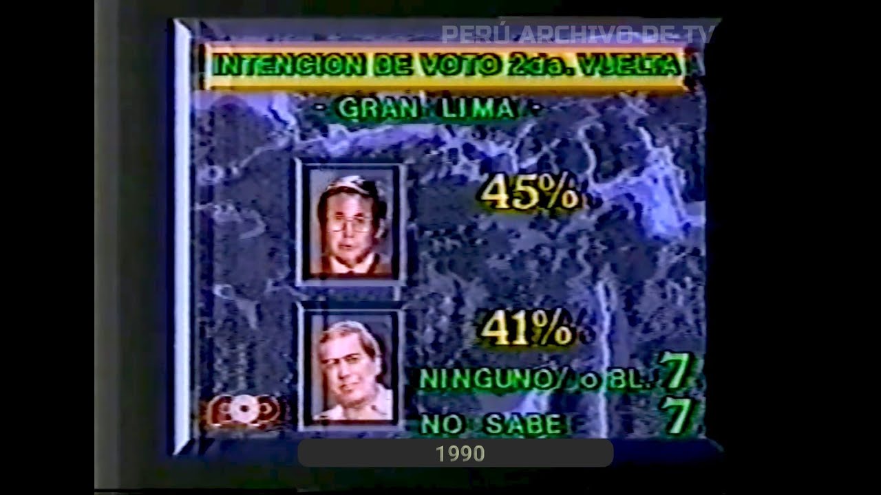 Elecciones Presidenciales 1990 ( Perú ) - Encuestas de Panorama ( 2da.  Vuelta )