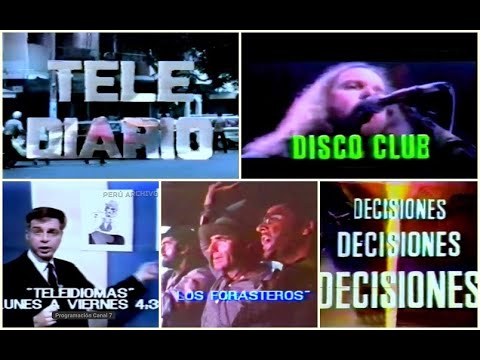 Programación de Canal 7 RTP  - 1984