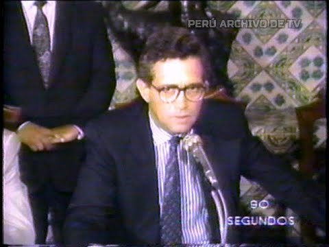 Canciller Augusto Blacker y Premier Oscar de la Fuente Apoyan Autogolpe del 5/04/1992